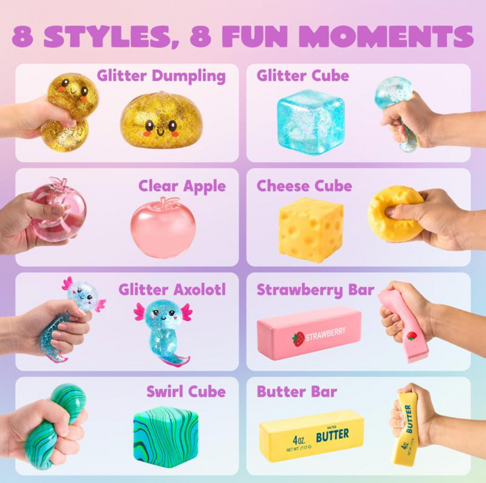 Glittery squishy sensory toy